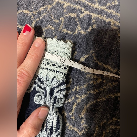 Arissa Embroidered Maxi Skirt in Navy - Picture 8 of 14